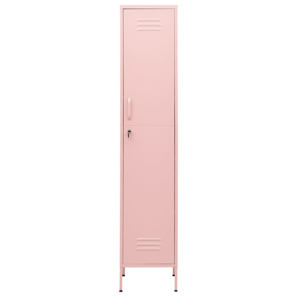 Schließfachschrank Rosa 35x46x180 cm Stahl