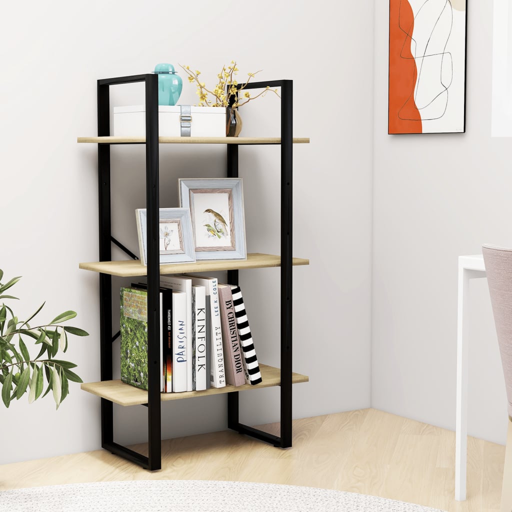 Storage shelf Sonoma oak 60x30x105 cm wood material