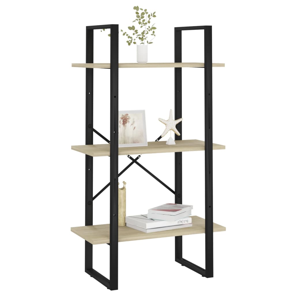 Storage shelf Sonoma oak 60x30x105 cm wood material