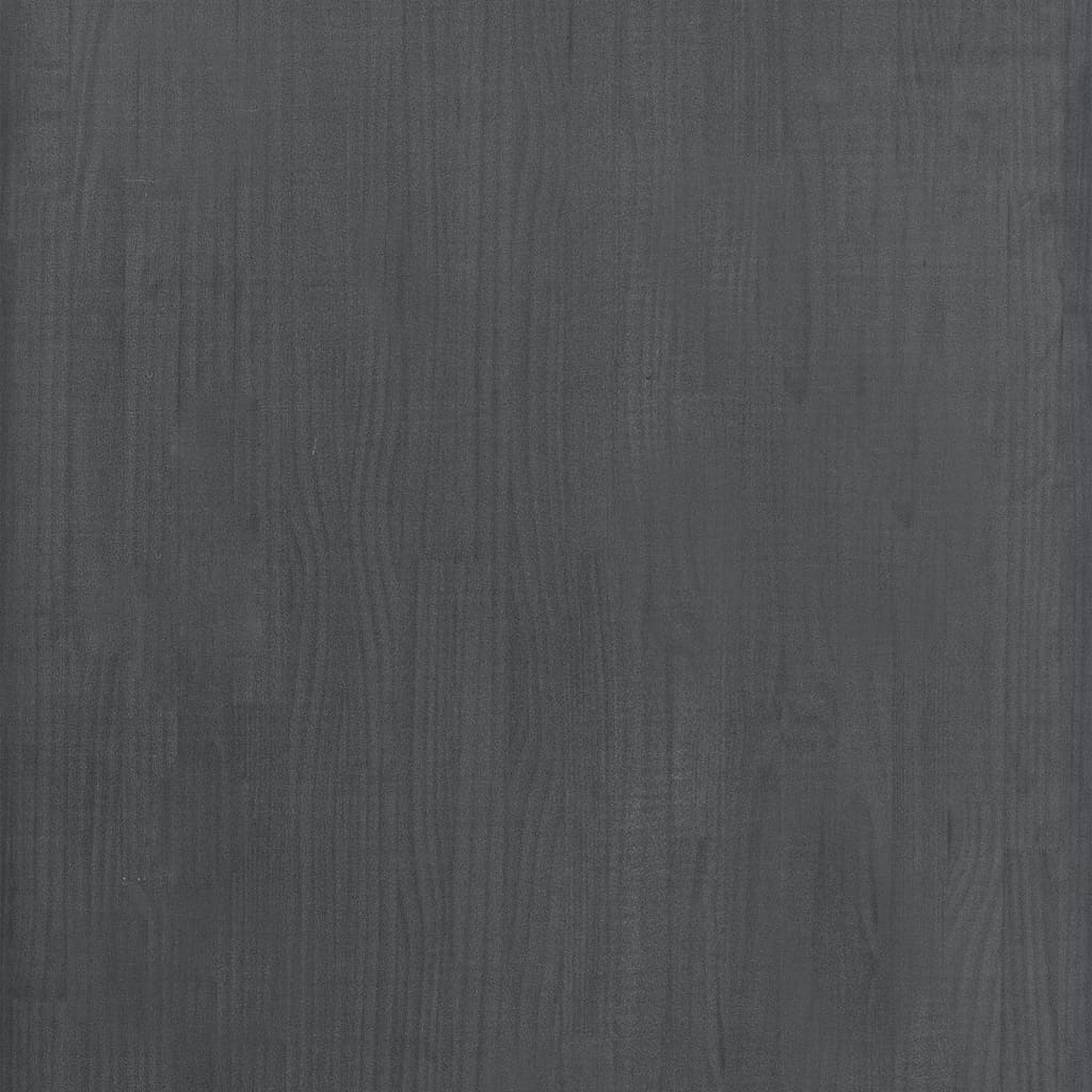 Standregal Grau 60x30x105 cm Massivholz Kiefer