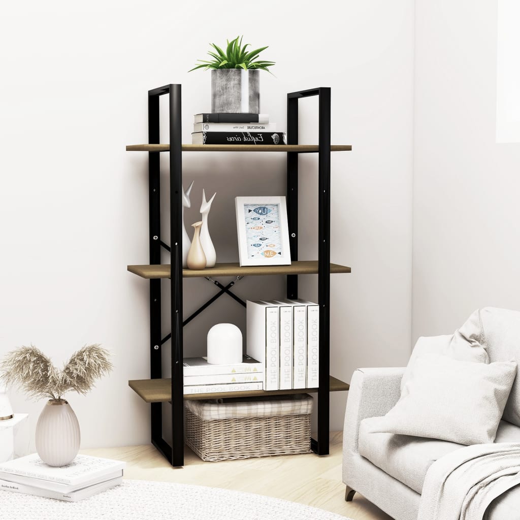 Freestanding shelf 60x30x105 cm solid pine wood