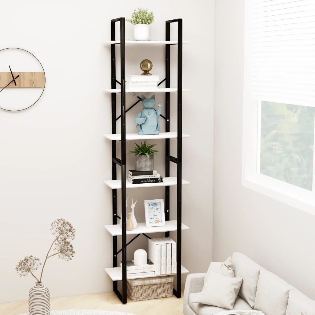 Storage Shelf White 60x30x210 cm Solid Pine