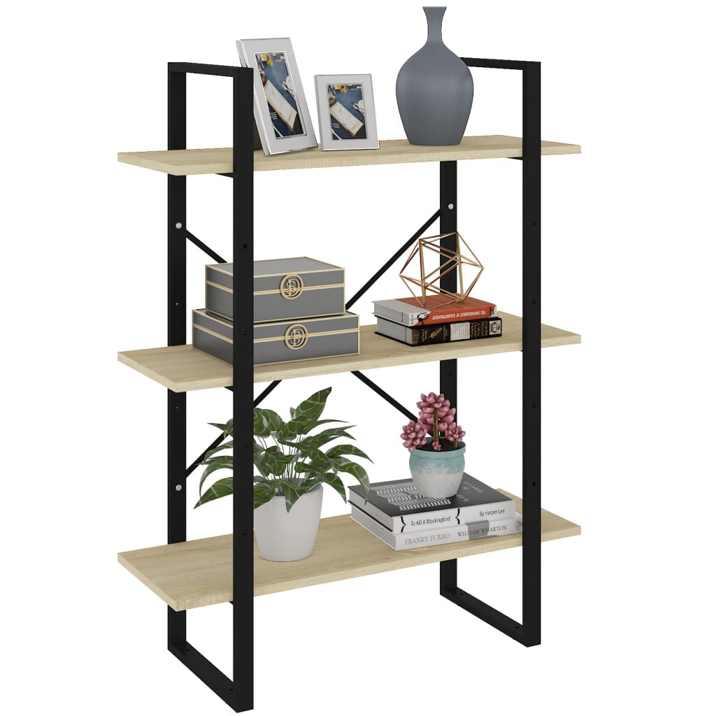 Bookshelf Sonoma Oak 80x30x105 cm Wood Material