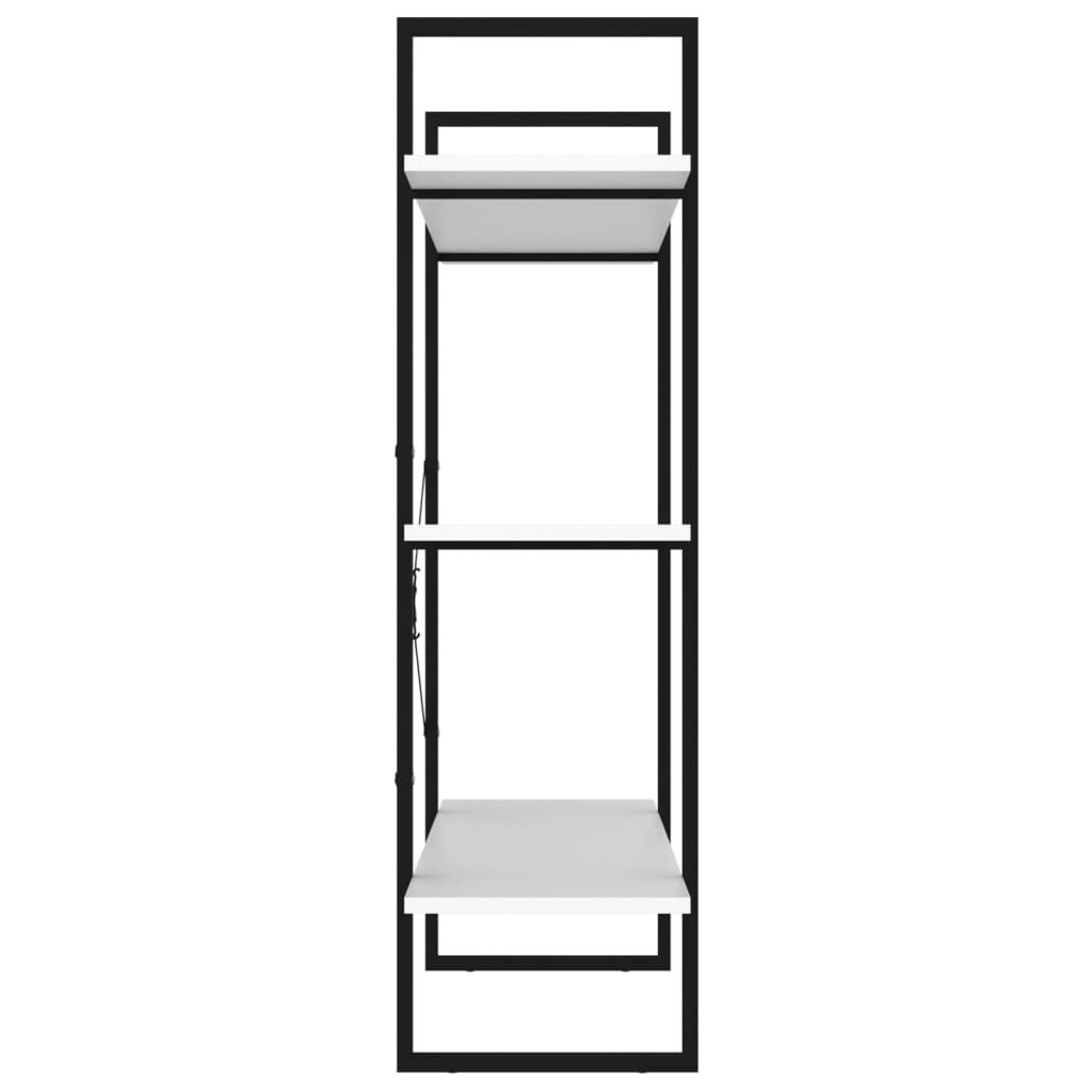 Bookshelf White 100x30x105 cm Wood Material