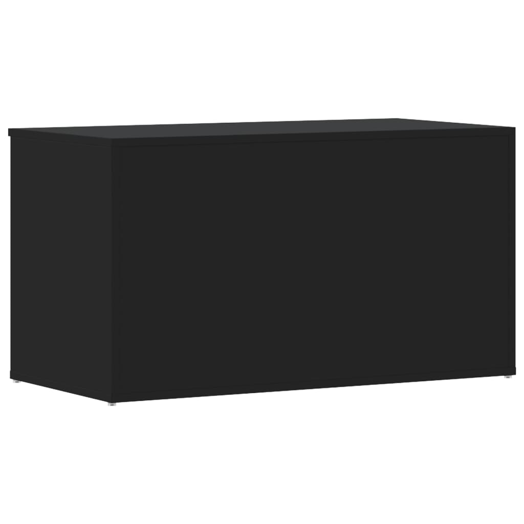 Storage Chest Black 84x42x46 cm Wood Material