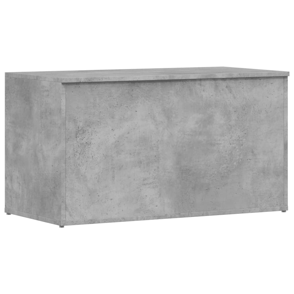 Storage chest concrete grey 84x42x46 cm wood material