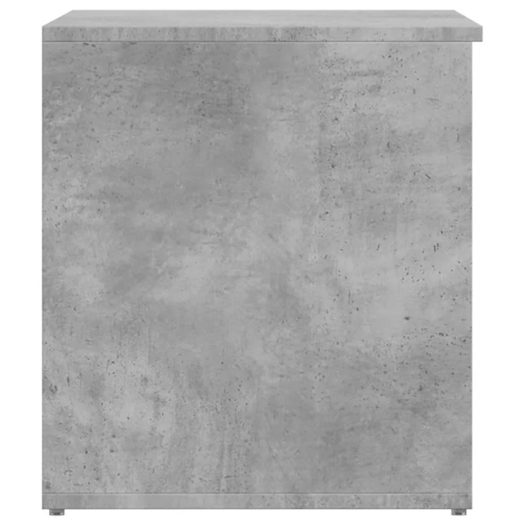 Storage chest concrete grey 84x42x46 cm wood material