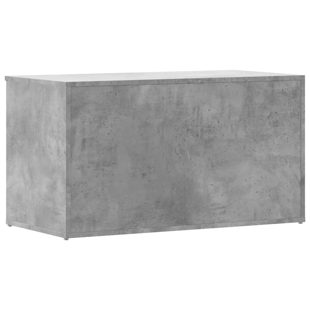 Storage chest concrete grey 84x42x46 cm wood material