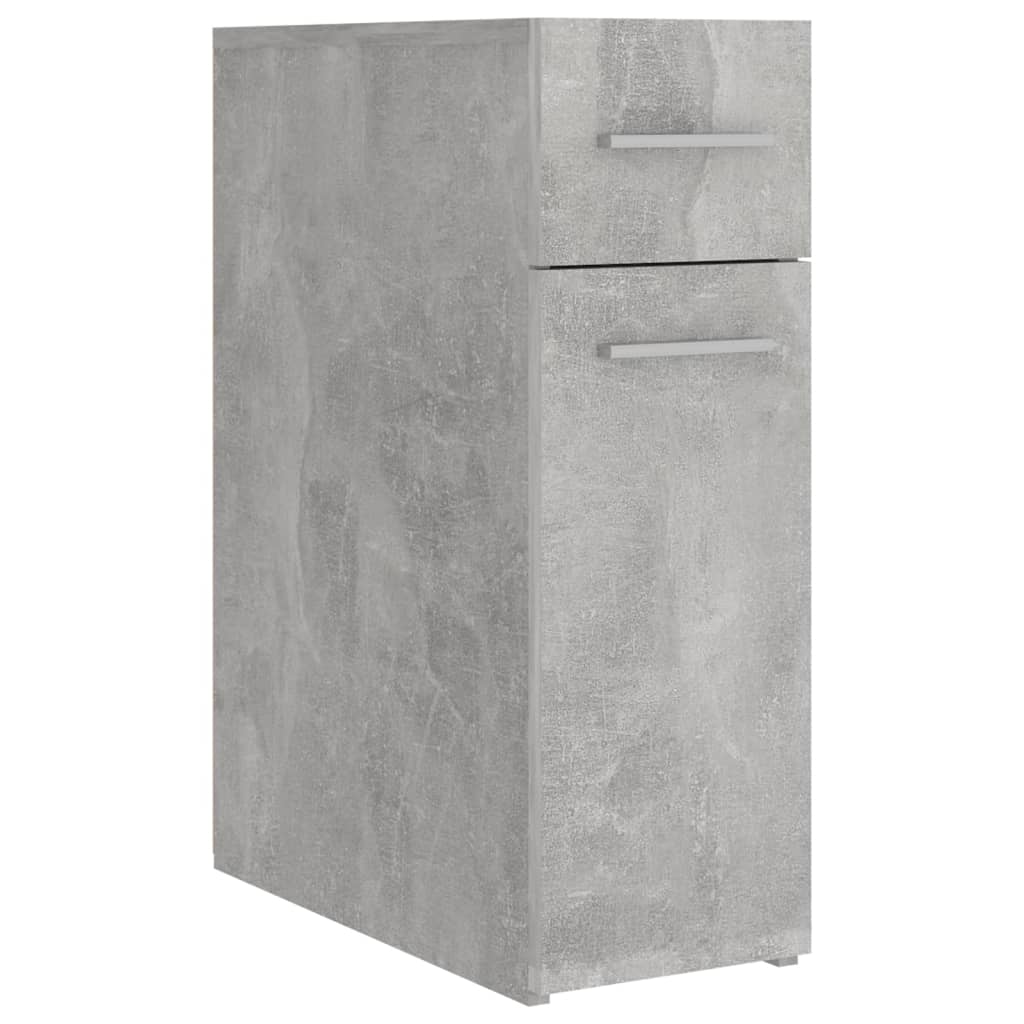 Apothecary Cabinet Concrete Grey 20x45.5x60 cm Wood Material