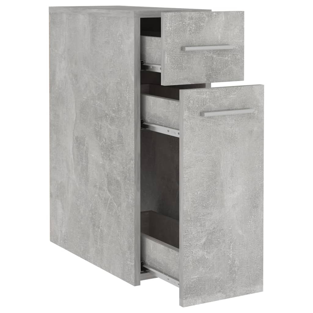 Apothecary Cabinet Concrete Grey 20x45.5x60 cm Wood Material