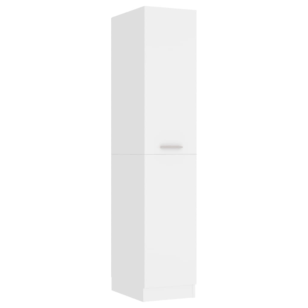 Apothecary Cabinet White 30x42.5x150 cm Wood Material