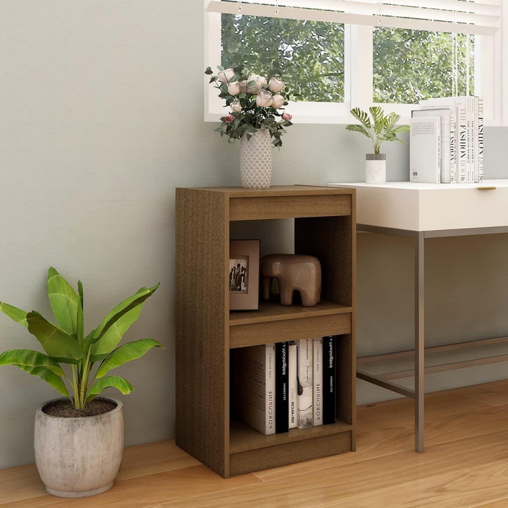 Bookshelf Honey Brown 40x30x71.5 cm Solid Pine