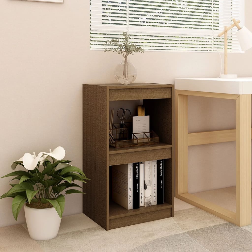 Bookshelf Honey Brown 40x30x71.5 cm Solid Pine