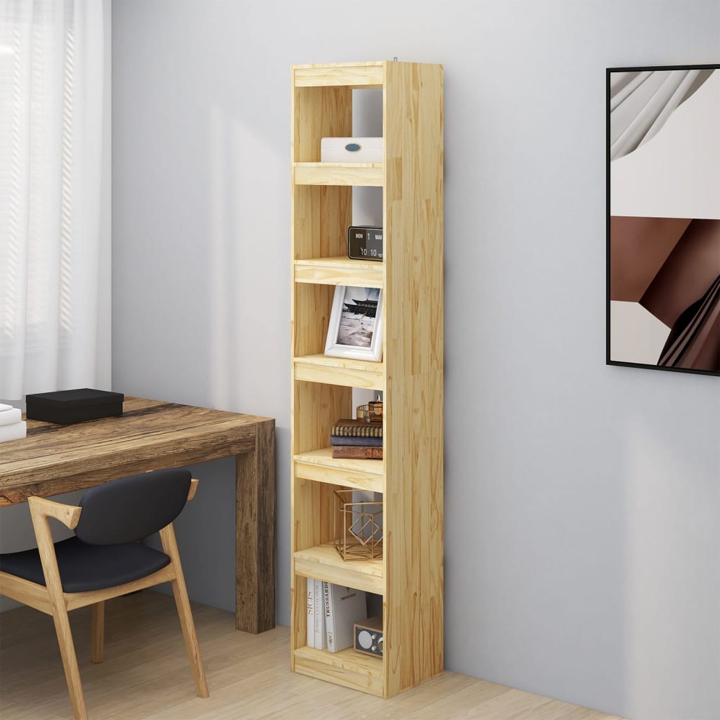 Bookshelf/room divider 40x30x199 cm solid pine wood