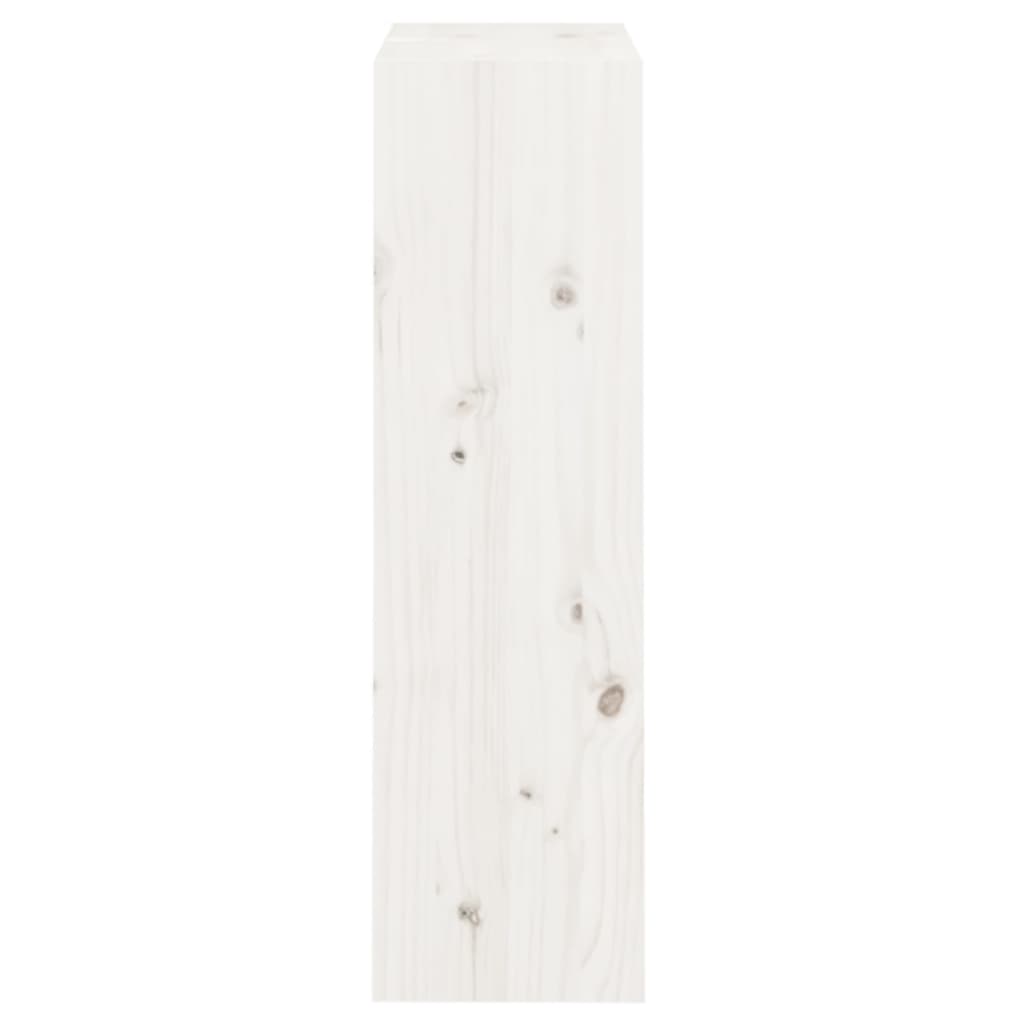 Bookcase/Room Divider White 60x30x103.5 cm Solid Pine