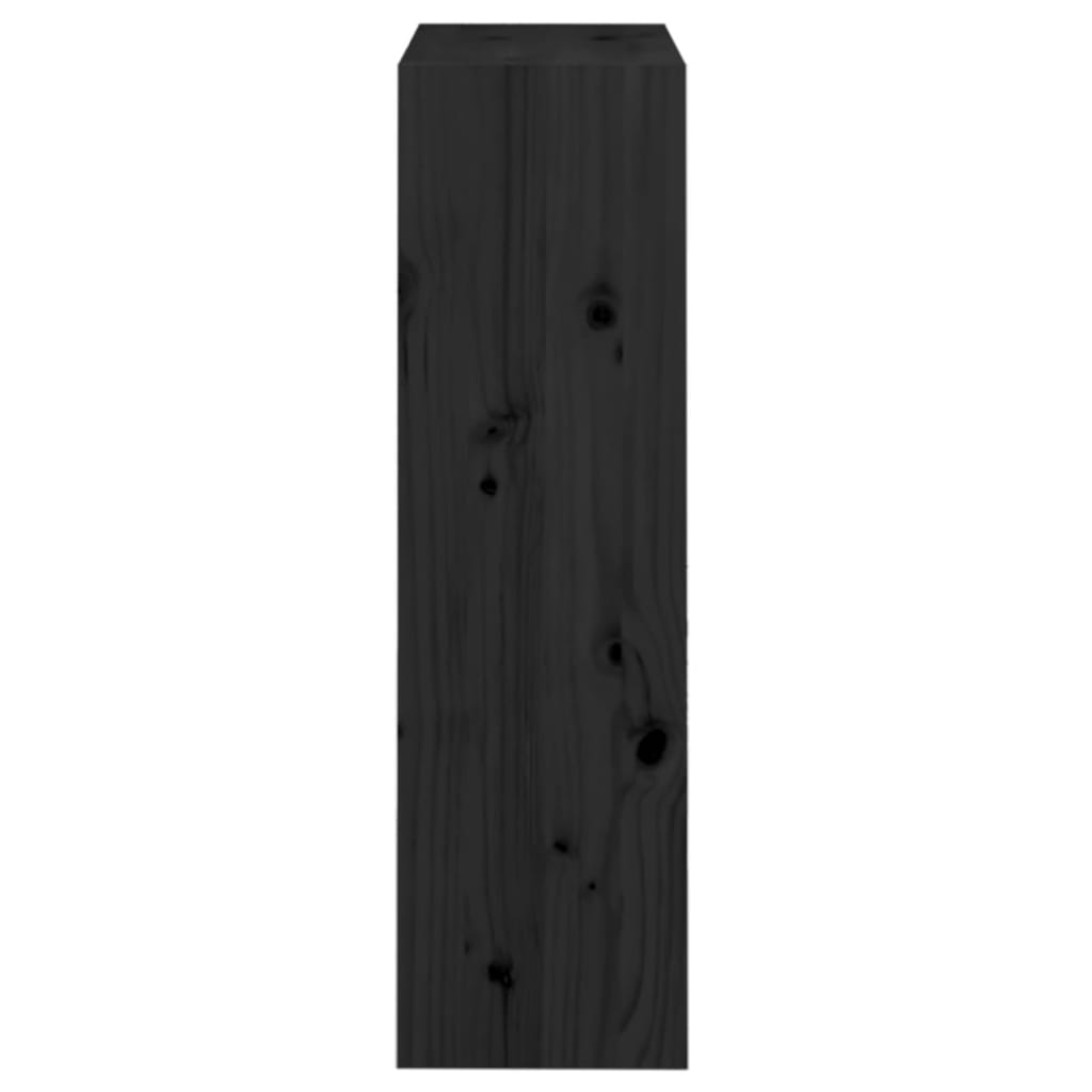 Bookshelf/Room Divider Black 60x30x103.5 cm Solid Pine