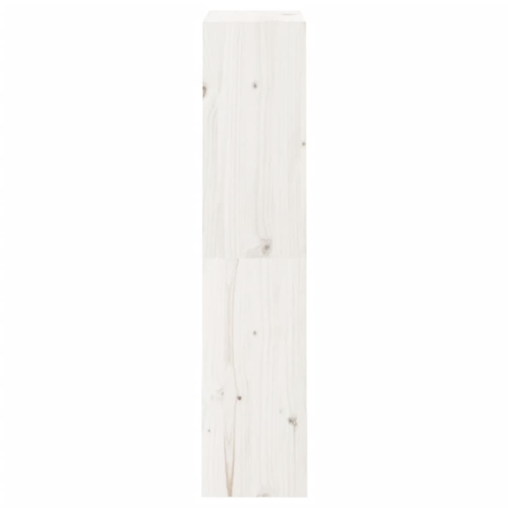 Bookcase/Room Divider White 60x30x135.5 cm Solid Pine