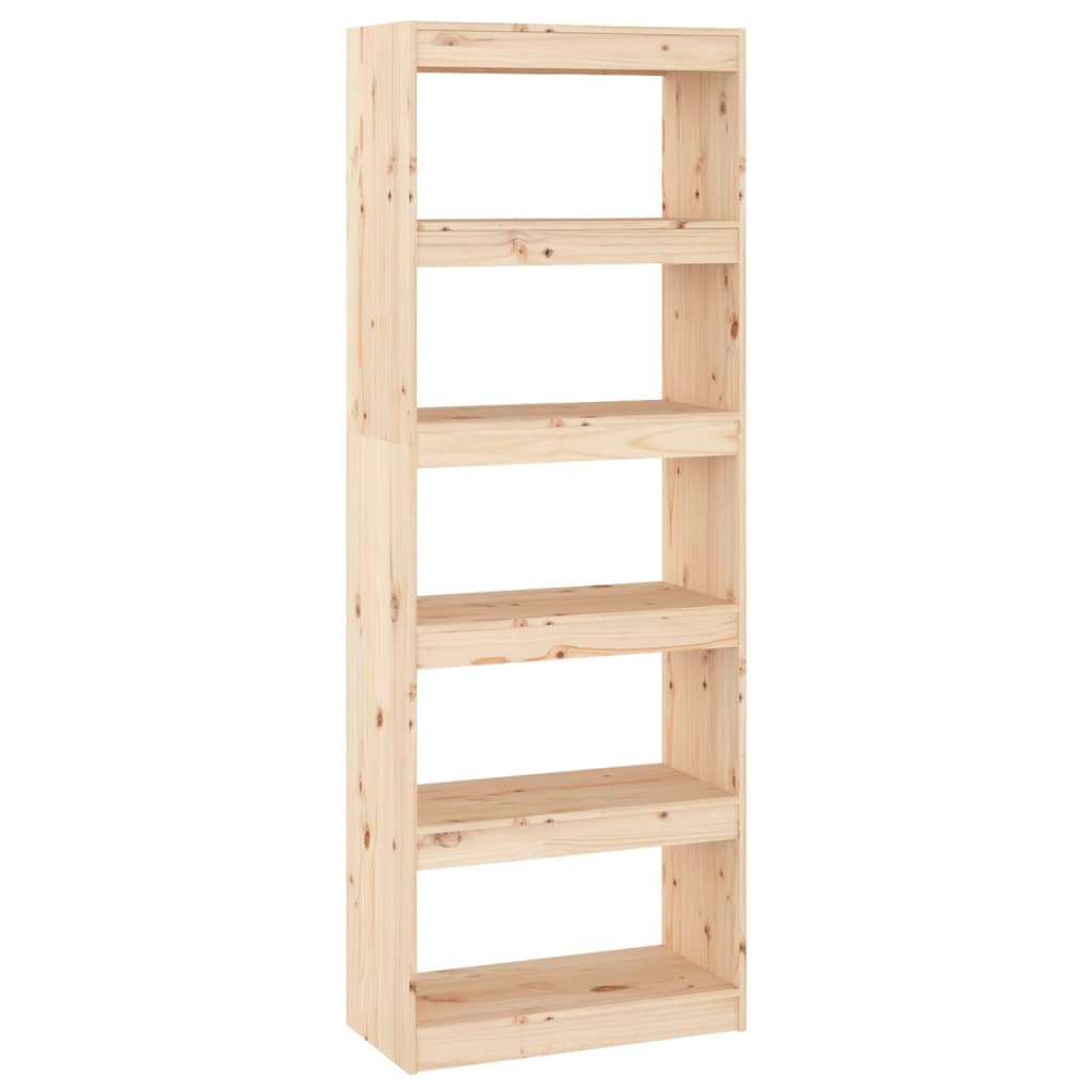 Bookshelf/room divider 60x30x167.5 cm solid pine wood