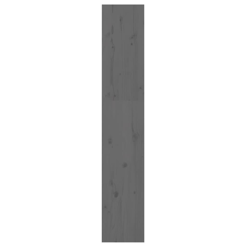 Bookshelf/Room Divider Grey 60x30x167.5 cm Solid Pine