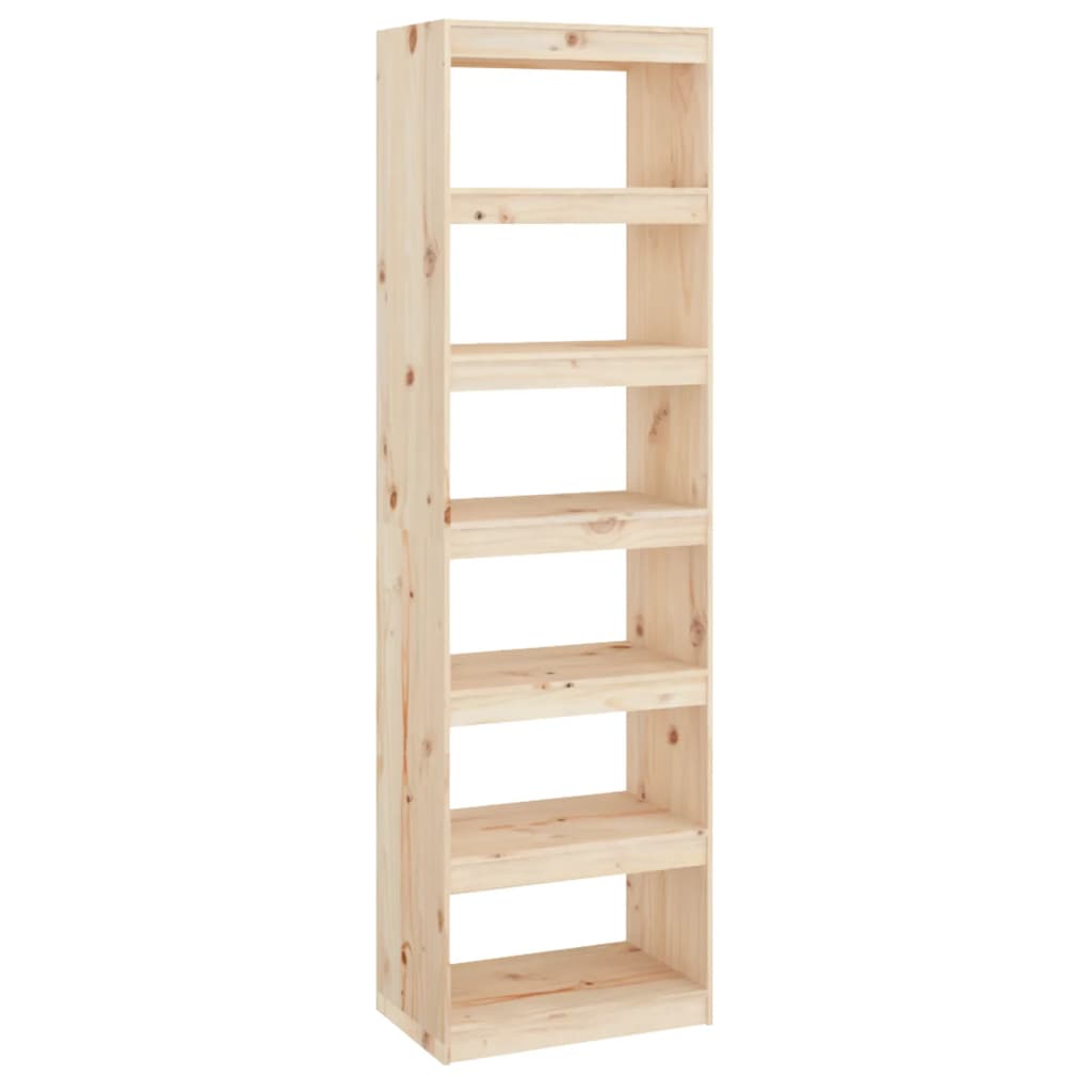 Bookshelf/room divider 60x30x199.5 cm solid pine wood