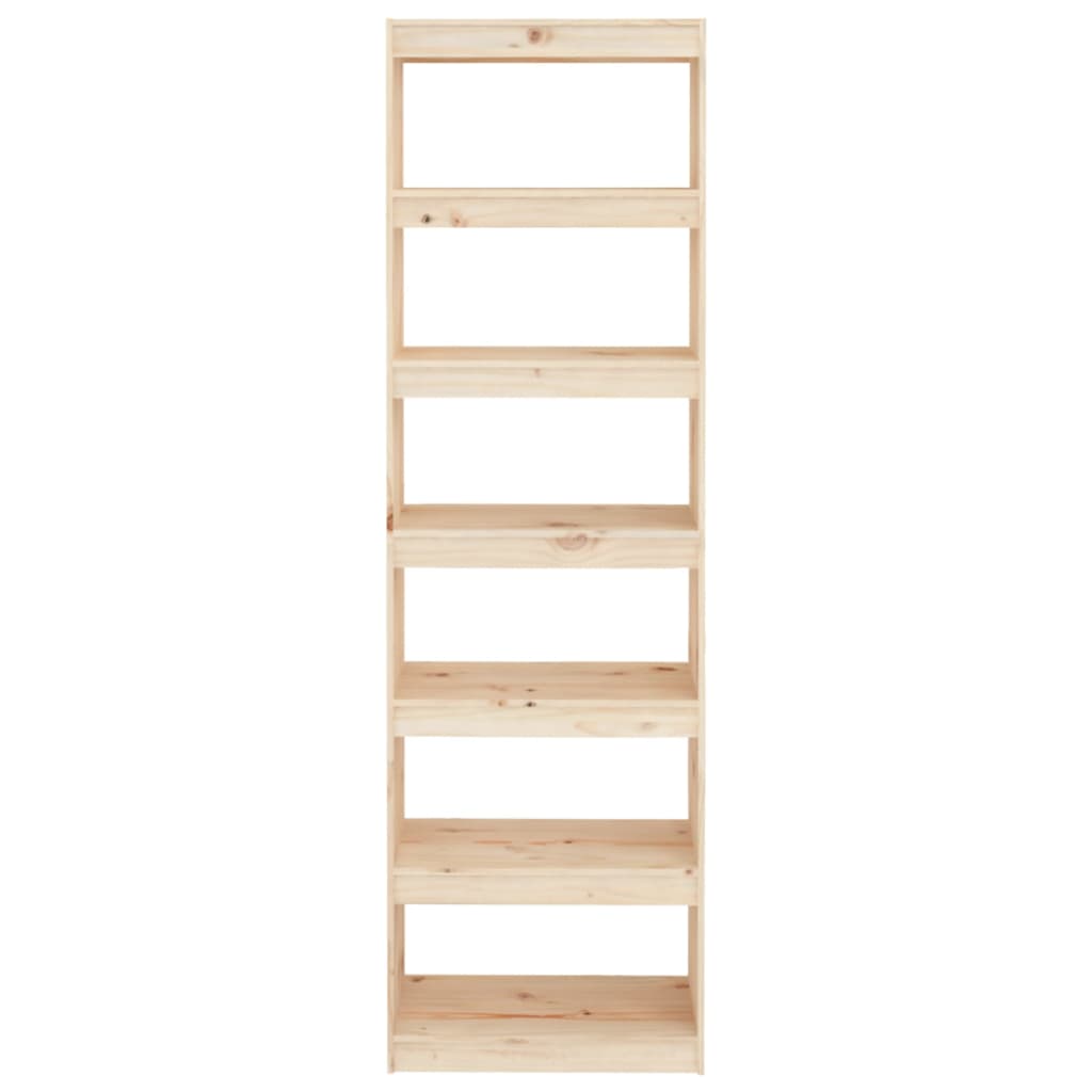 Bookshelf/room divider 60x30x199.5 cm solid pine wood