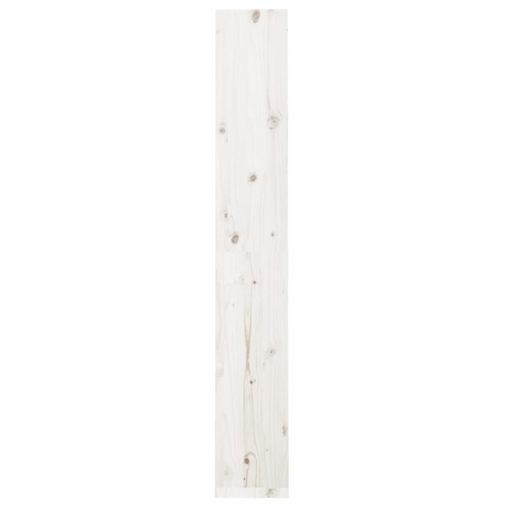 Bookcase/Room Divider White 60x30x199.5 cm Solid Pine