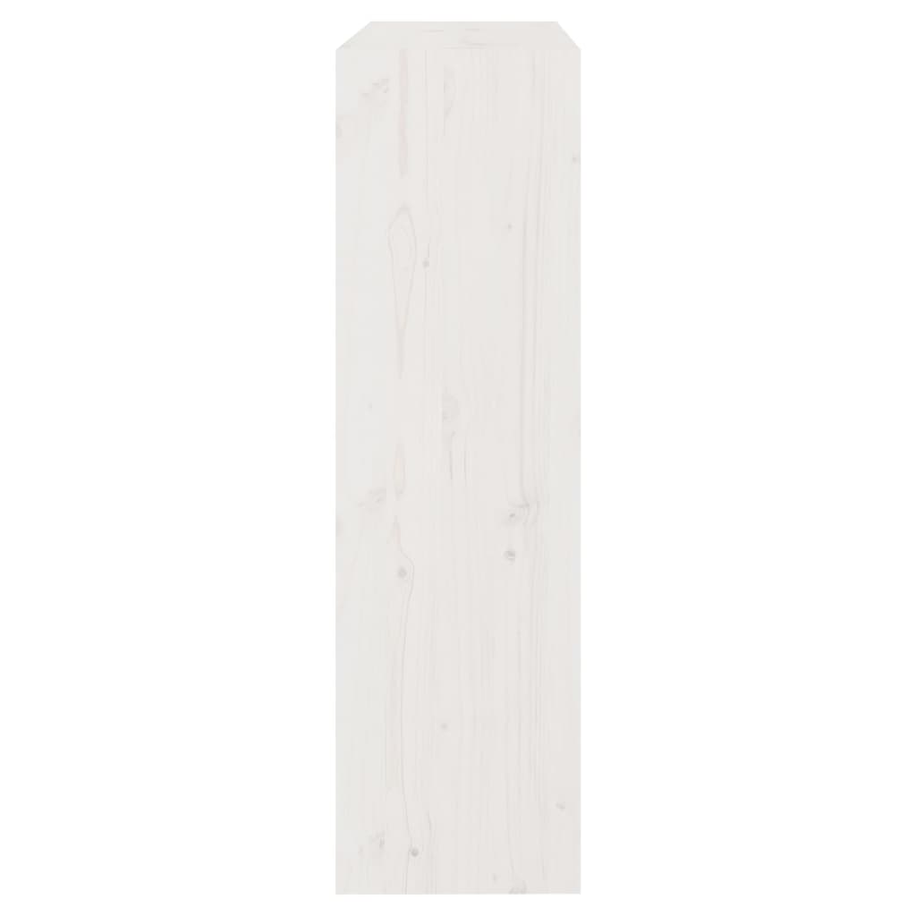 Bookcase/Room Divider White 80x30x103.5 cm Solid Pine