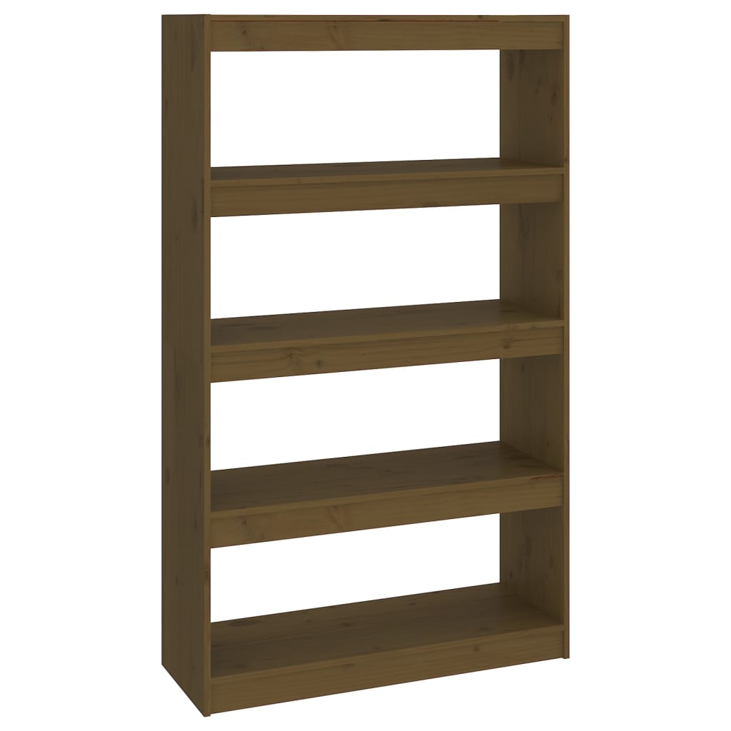 Bookshelf/Room Divider Honey Brown 80x30x135.5 cm Pinewood