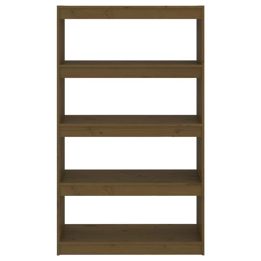 Bookshelf/Room Divider Honey Brown 80x30x135.5 cm Pinewood