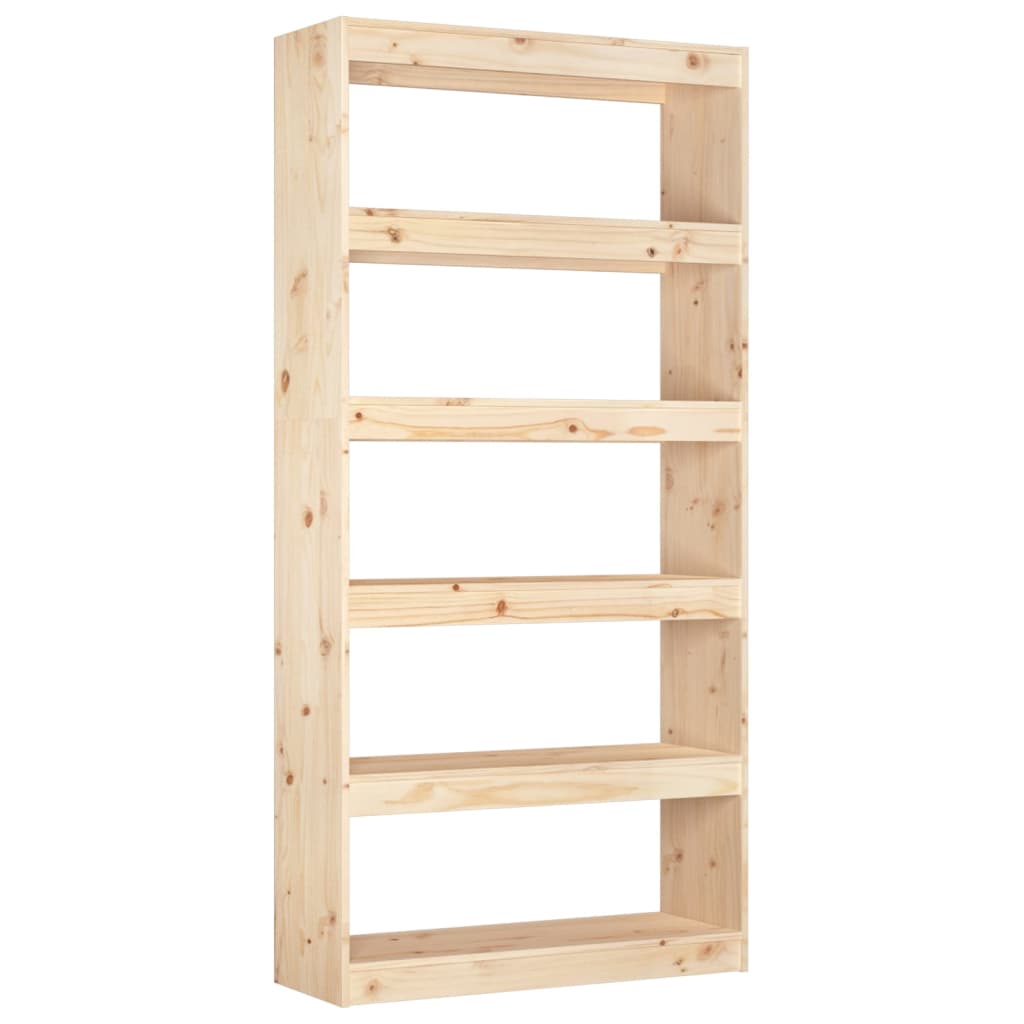 Bookshelf/room divider 80x30x167.4 cm solid pine wood