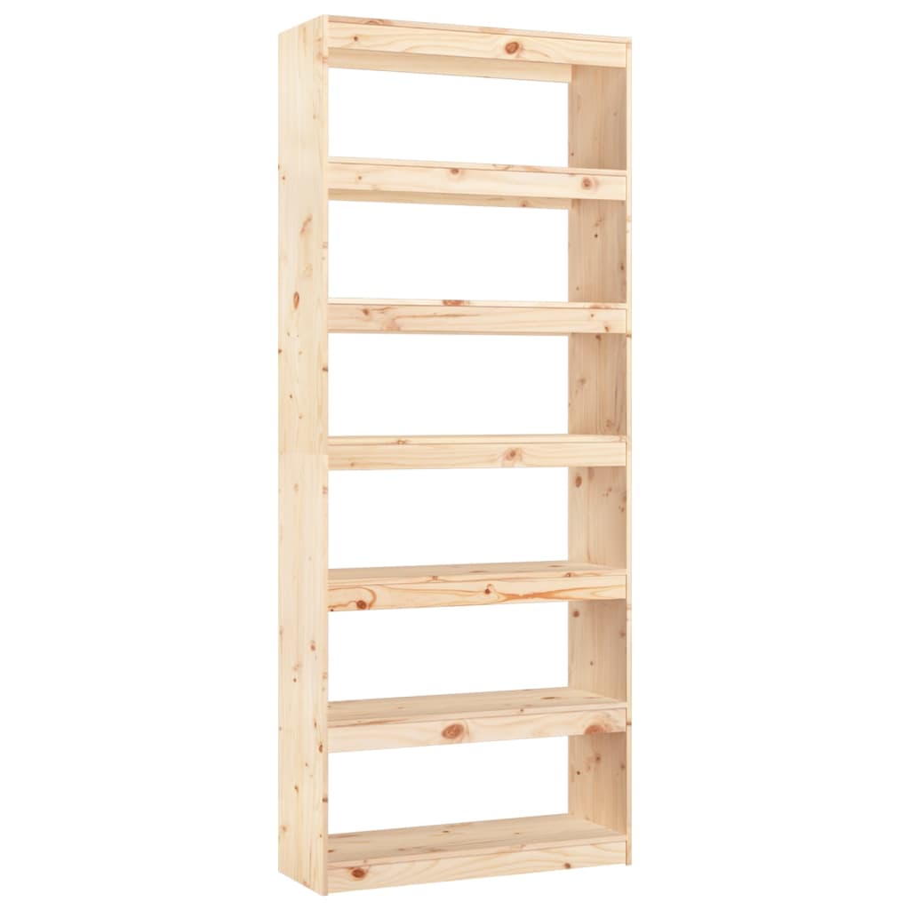 Bookshelf/Room Divider 80x30x199.5 cm Solid Pine