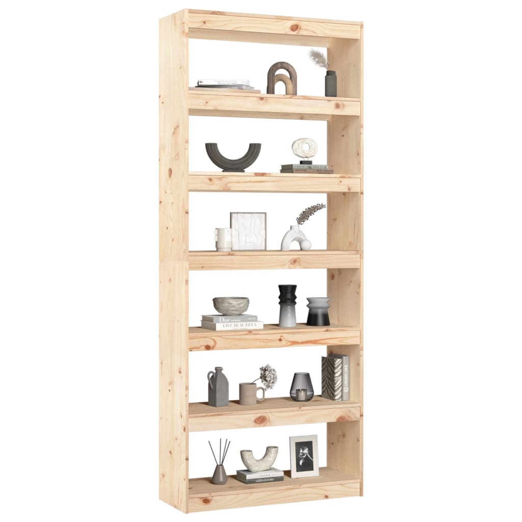 Bookshelf/Room Divider 80x30x199.5 cm Solid Pine