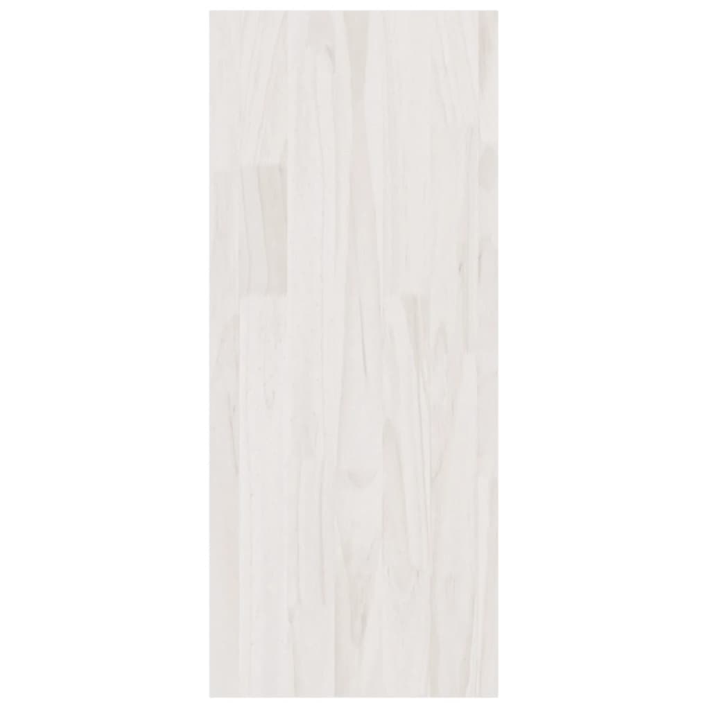 Bookcase Room Divider White 100x30x71.5 cm Solid Pine