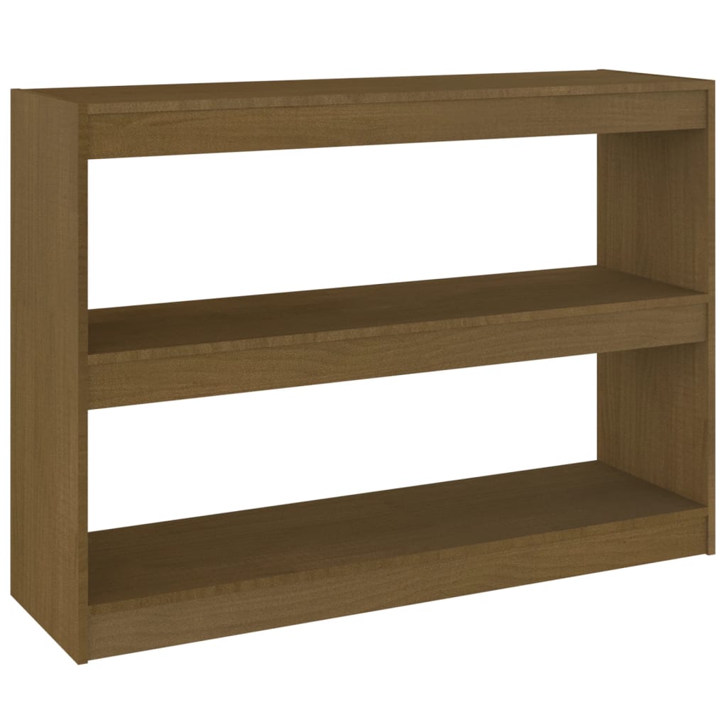 Bookcase Room Divider 100x30x71.5 cm Solid Pine