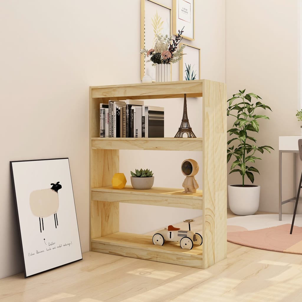 Bookshelf/Room Divider 100x30x103 cm Solid Pine Wood