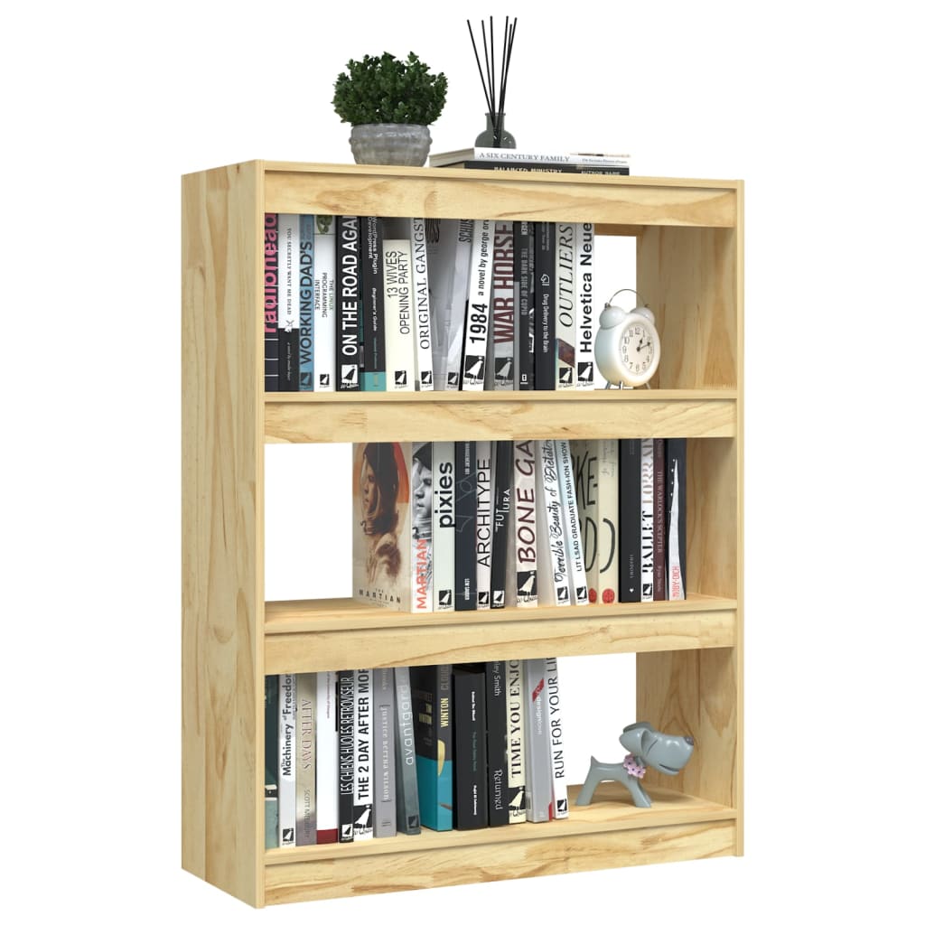 Bookshelf/Room Divider 100x30x103 cm Solid Pine Wood