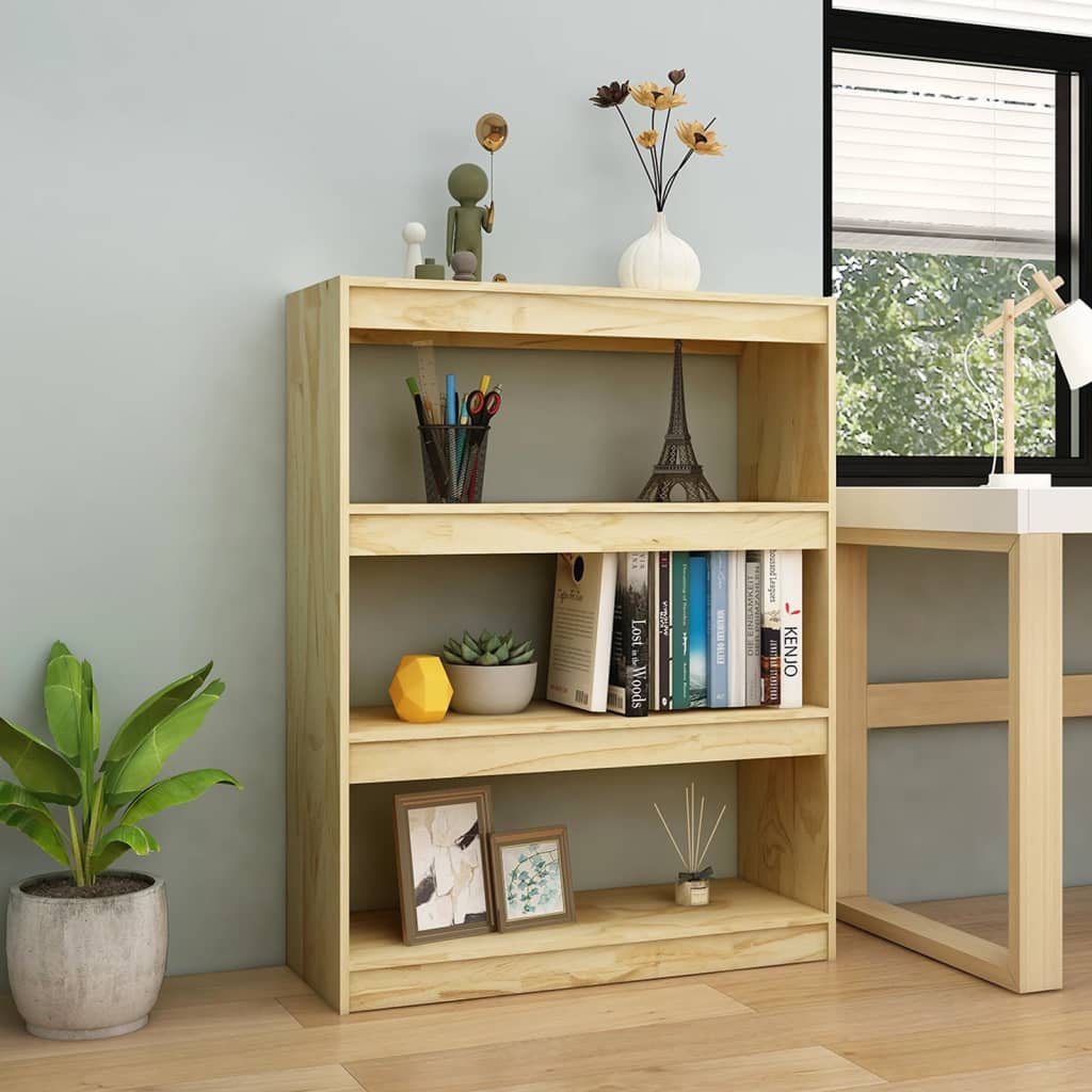 Bookshelf/Room Divider 100x30x103 cm Solid Pine Wood