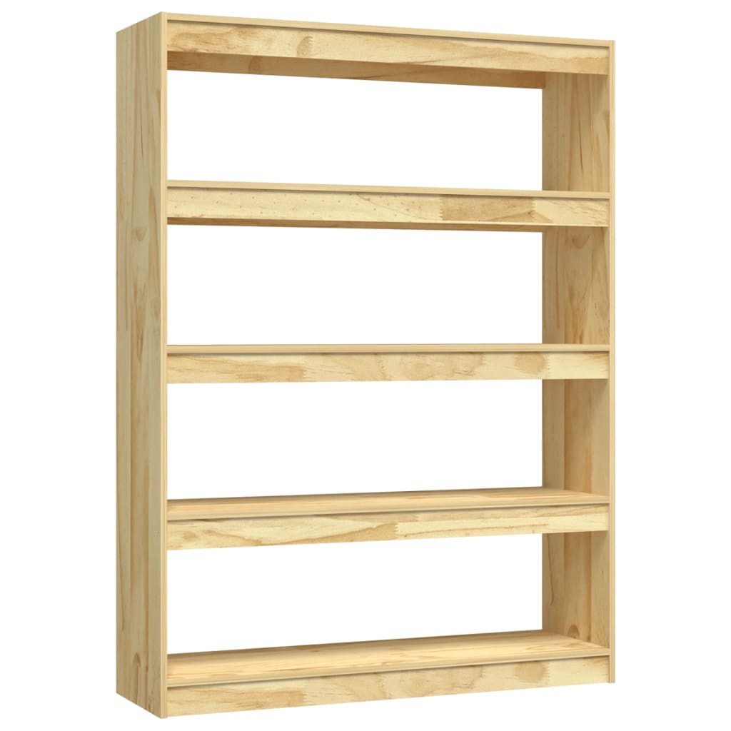 Bookshelf/Room Divider 100x30x135.5 cm Solid Pine Wood