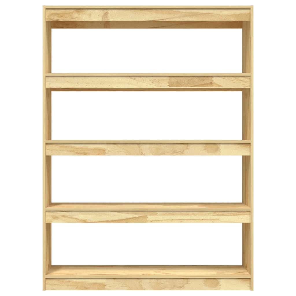 Bookshelf/Room Divider 100x30x135.5 cm Solid Pine Wood