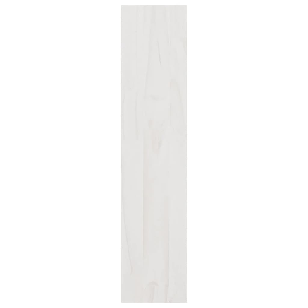 Bookshelf/Room Divider White 100x30x135.5 cm Solid Pine Wood