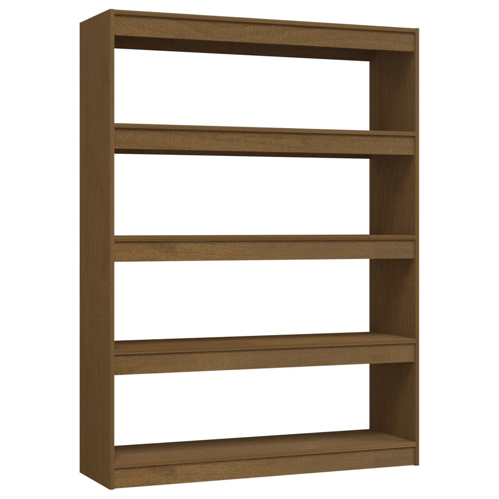 Bookshelf/room divider 100x30x135.5 cm solid pine