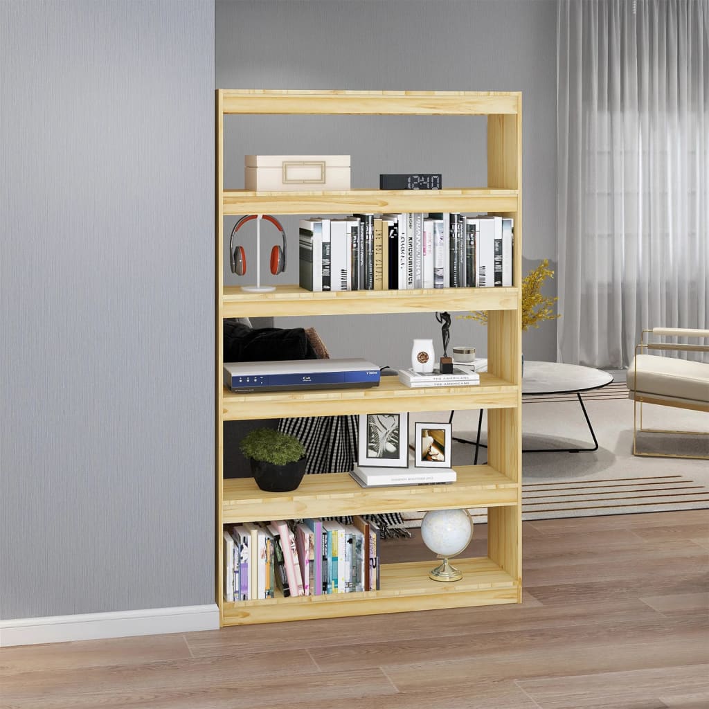 Bookshelf/room divider 100x30x167.5 cm solid pine