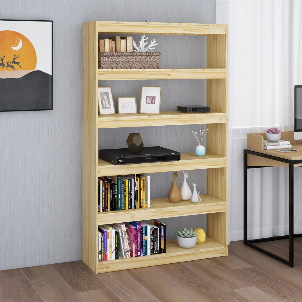 Bookshelf/room divider 100x30x167.5 cm solid pine