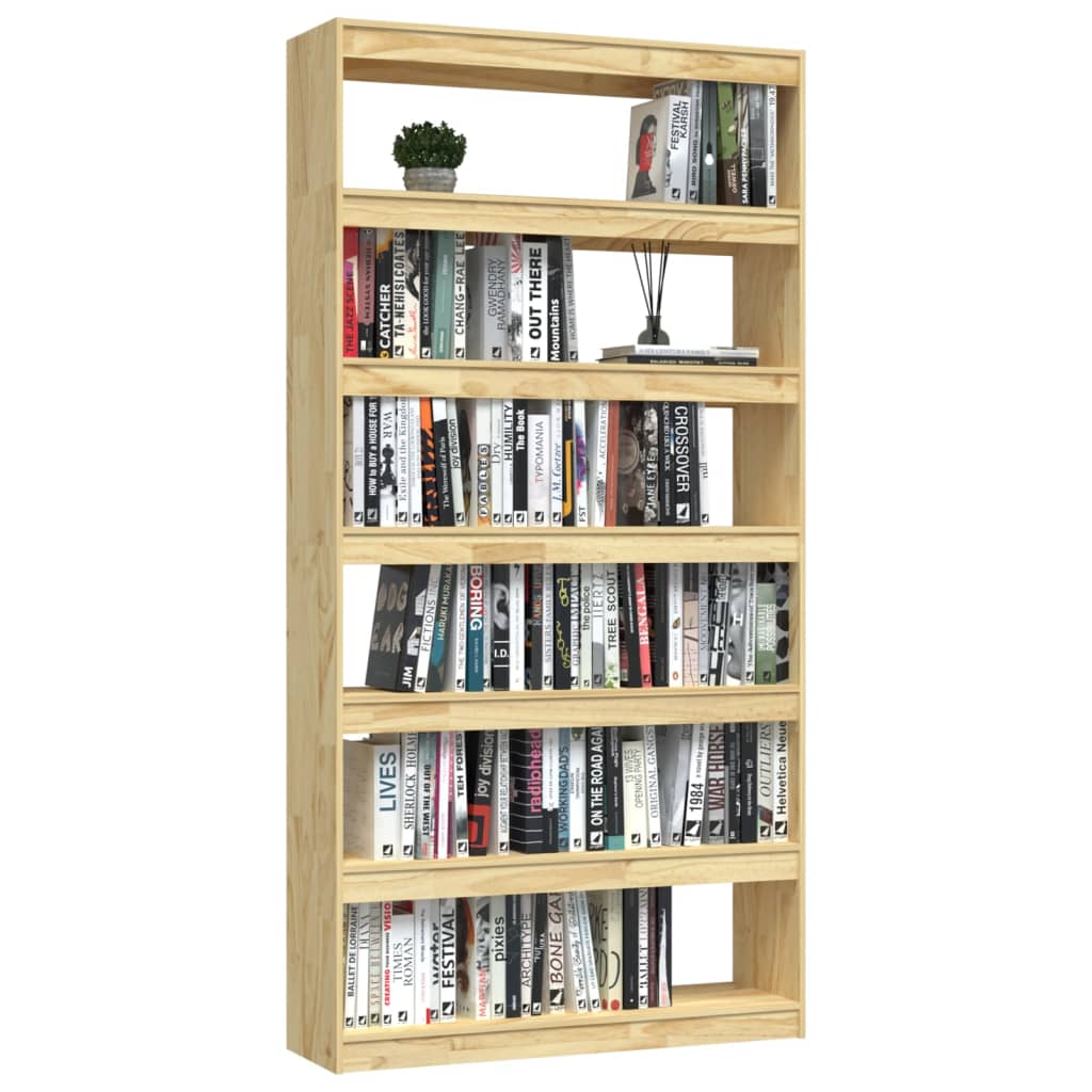 Bookshelf/Room Divider 100x30x200 cm Solid Pine Wood