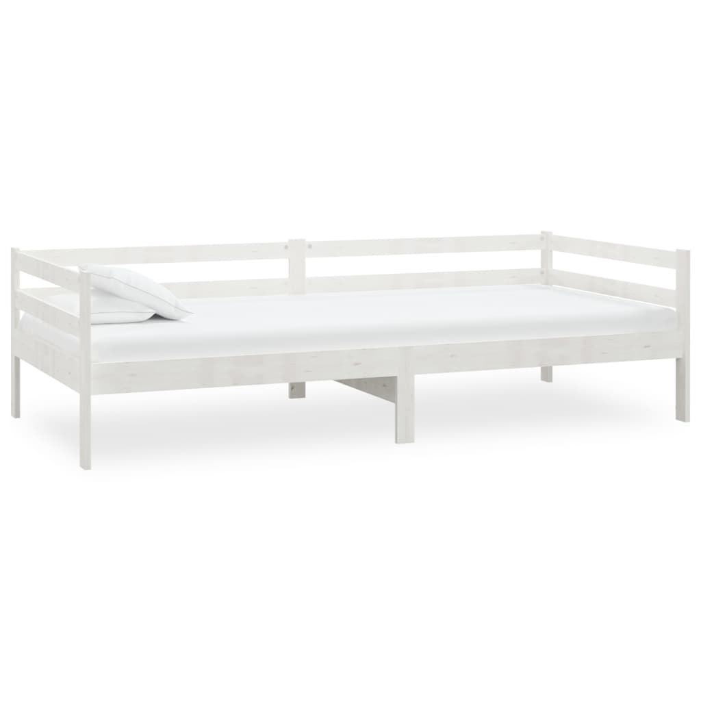 Daybed White Solid Pine 90x200 cm