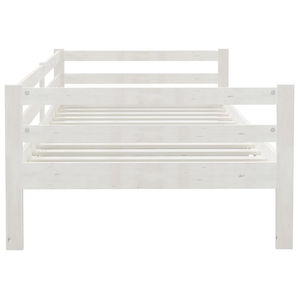 Daybed White Solid Pine 90x200 cm