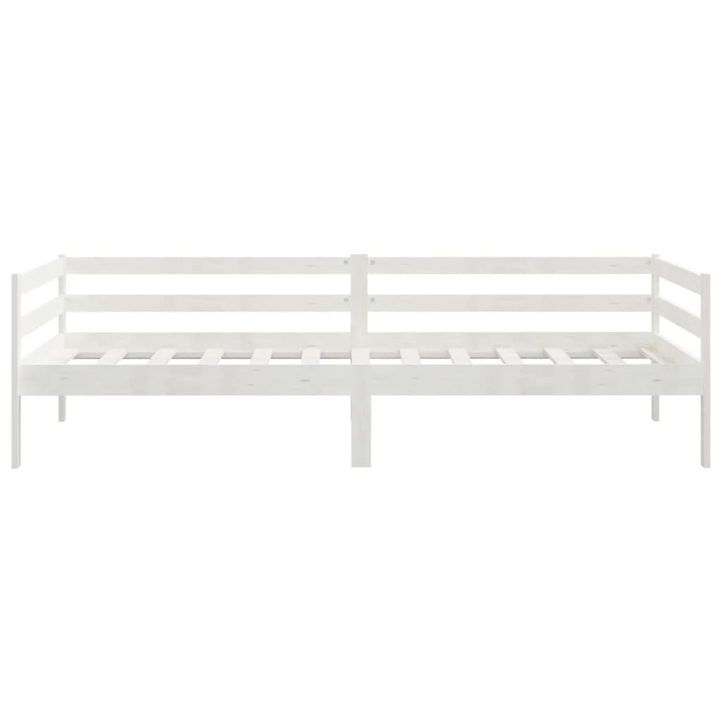 Daybed White Solid Pine 90x200 cm