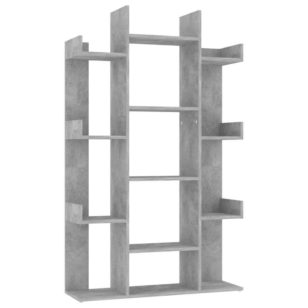 Bookshelf Concrete Grey 86x25.5x140 cm Wood Material