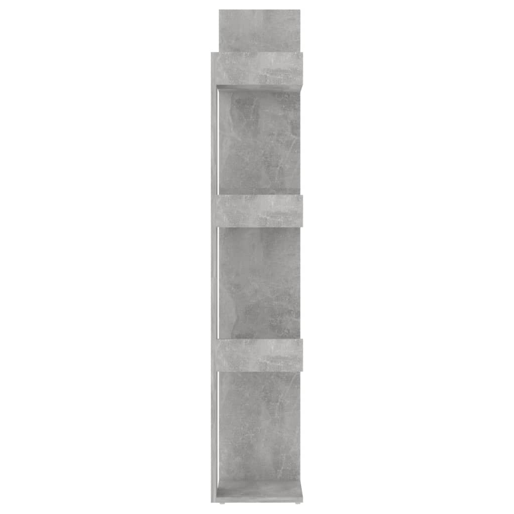 Bookshelf Concrete Grey 86x25.5x140 cm Wood Material