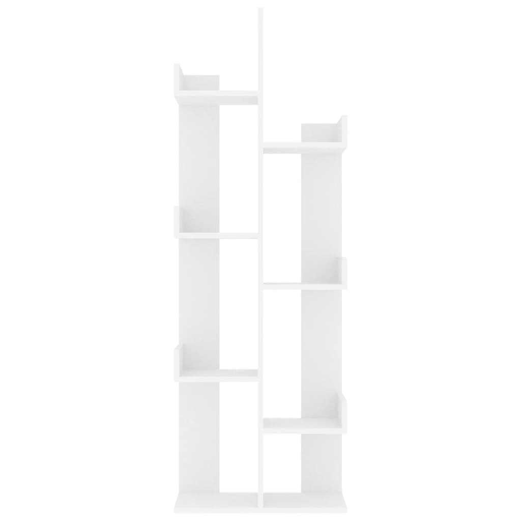 Bookshelf White 48x25.5x140 cm Wood Material